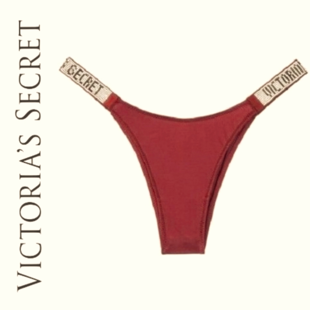 Victoria's Secret Bombshell Shine Strap Brazilian Cut Size M